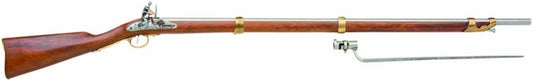 clasico 18Th Century Flintlock Musket American Revolution Era Rifle - Non-Firing Replica