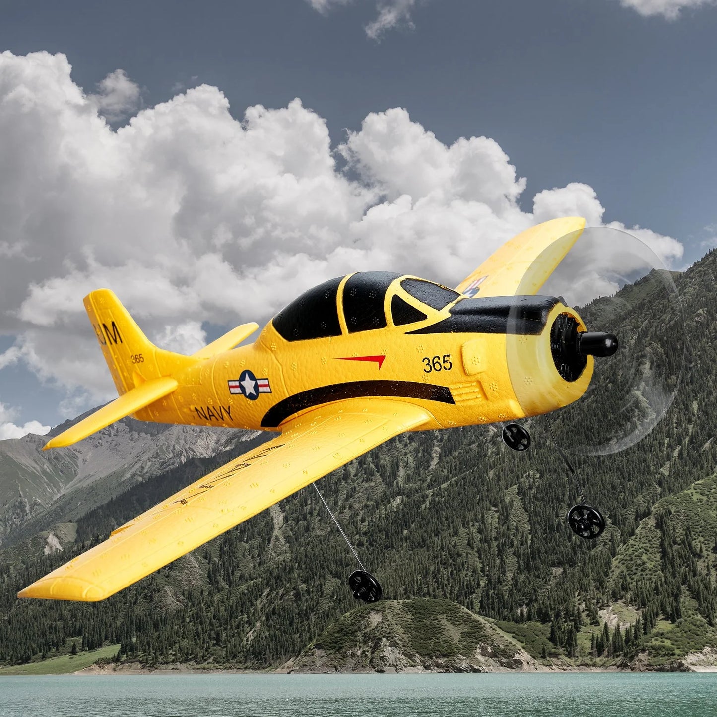 VEVOR Avión de entrenamiento RC - VEVOR RC Airplane Trainer Aircraft EPP Foam RC Plane Toy 2.4 Ghz Remote Control